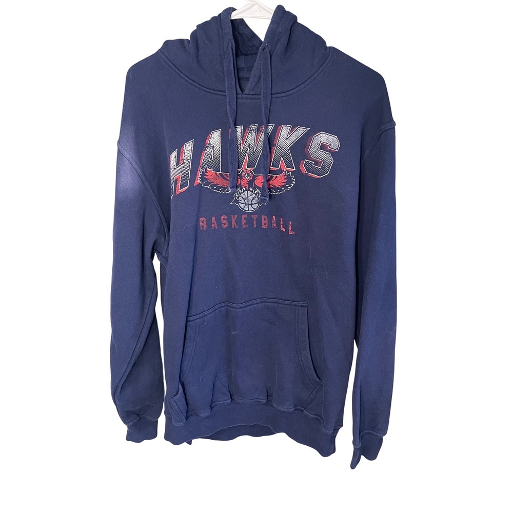 G-III Sports Atlanta Hawks Basketball‎ Hoodie Mens Large Navy Blue Pullover